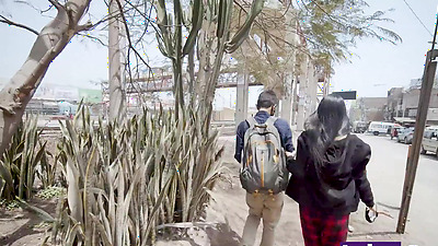 Shy 18 year old petite Latina gets fucked by a kinky stranger from Peru.