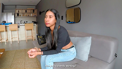 Sizzling Latina Model Mounts Huge Penis While Wearing Sexy Red Lingerie