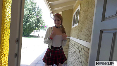 Cunt-Banged Blonde Nina Skye Takes Huge Hookup’s Warm Milk!