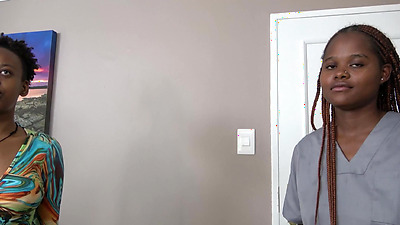 Black Hotties Give White Guy Hot Massage With The Ball Sucking Special