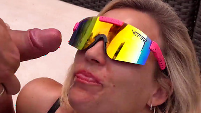 Alien Dildo Masturbation And Handjob