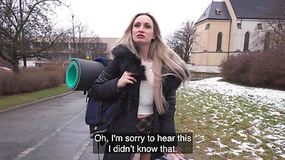 Public Agent Married blonde girl has sex with a stranger with a huge fat shaft