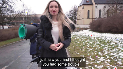 Public Agent Married blonde girl has sex with a stranger with a huge fat shaft