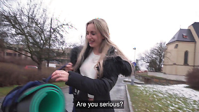 Public Agent Married blonde girl has sex with a stranger with a huge fat shaft