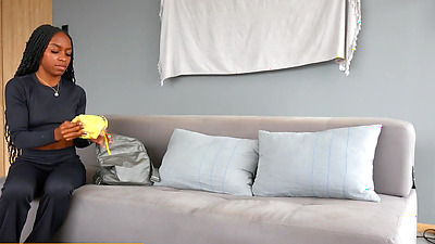 Fit Ebony Latina Humped Bareback Rough In A Casting With Hung Producer