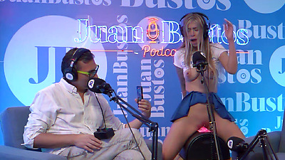 Better than her toys! MollySmith squirts all over the Sybian machine on Juan Bustos Podcast