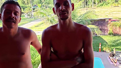 He got his wife involved in paying off a debt and she even let her anus go to town on the whoredom