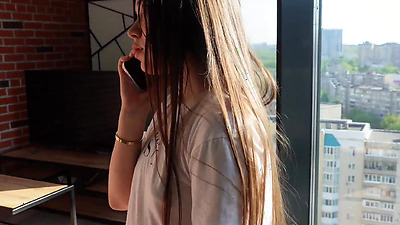 I really like fucking my stepsister while talking on the phone.