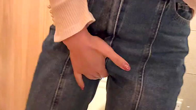 I couldn't masturbate at home, so I was masturbating in the toilet at a family restaurant, and my moans were heard by the person masturbating in the next room, and I almost got caught...