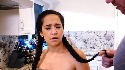 Annika Eve Fucking In The Kitchen With Her Innie Pussy - Eve Smile