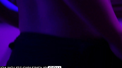 August Skye Gets Sexy In Purple Lingerie For A Big Fan