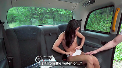 Naughty Hitchhiker Strips Down And Gets Fucked In Backseat