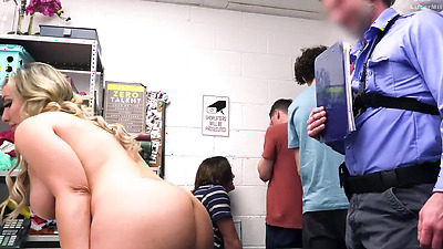 Perv Mall Officer Fucks Thick Milf in Front of Her Stepsons and Asks Them to Fuck Her Too - Liftermilf