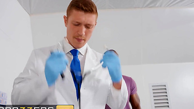 BRAZZERS - Naughty Siri Dahl Got A Long String Of Anal Beads Stuck In Her Butt & Visits The Doctor To Remove Them