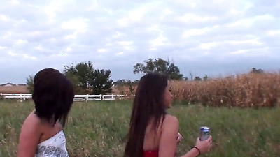Perfect Big And Perfect Small Amateur Tits In A Iowa Corn Field
