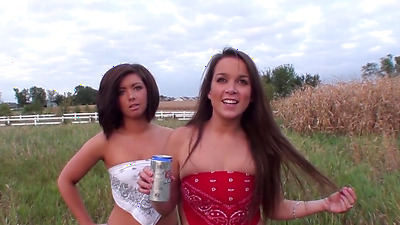 Perfect Big And Perfect Small Amateur Tits In A Iowa Corn Field