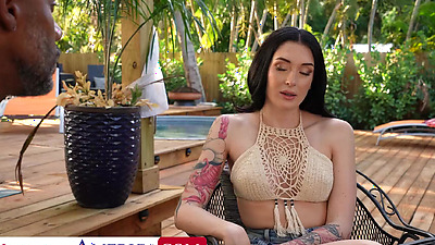 Tattooed Girl Charlotte Sins Cheats On Boyfriend With A BBC Stud
