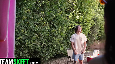 Our Horny Step Brother Wouldn't Stop Bothering Us, So We Let Him