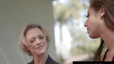 ADULT TIME - MILF Lesbian Dee Williams Helps Her Curious Straight Tenant Spencer Bradley Orgasm!