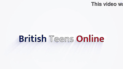 British Teen Quick Fuck & HUGE Cumshot