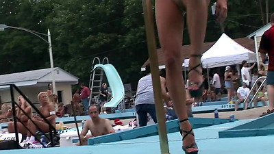 Naked Outdoor Strip Show