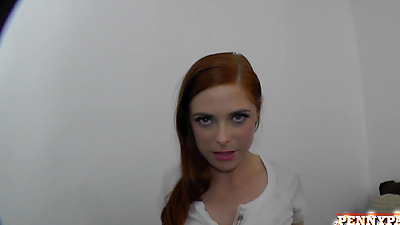 POV & Jerk-Off Guidance! Redhead Penny Pax Guarantees a Hard Cum!