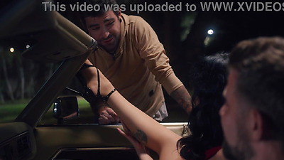 Huge boobs latina wife kinky public sex with husband and stranger