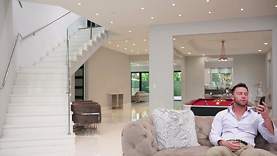 Horny blonde MILF stepmom getting fucked hard by her lucky big penis stepson