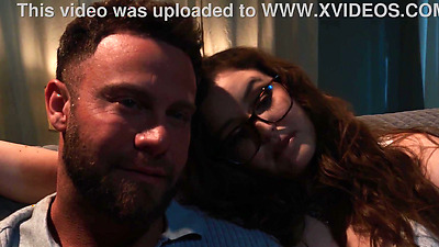 Big titted BBW chick Leana Lovings consoling her BF and fucking his big penis