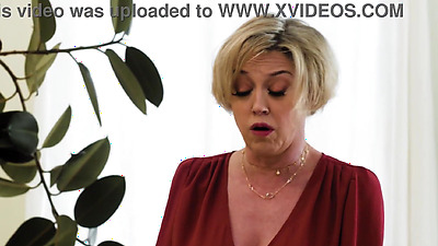 Big boobs MILF stepmom gets her stepson to knock up his blonde partner