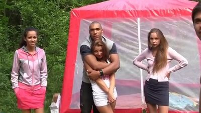 Group fucking with a lot of hot chicks