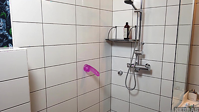 Amateur Brunette Takes A Huge Dildo