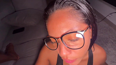 Cute chick enjoys her neighbor's penis while her husband is not at home -amateur couple- nysdel