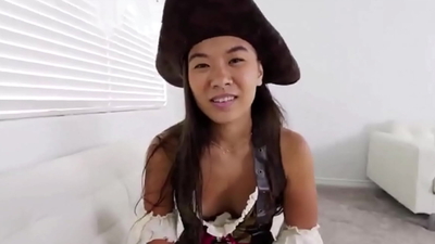 SisLovesMeHD - Petite Asian Teen Stepsister Family Sex With Stepbrother On Halloween Night POV - Kimmy Kim, Jay Rock