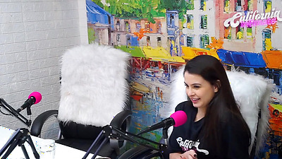 Flavia Oliver Performs Oral Sex On Natasha Steffens During The Recording Of The California Podcast