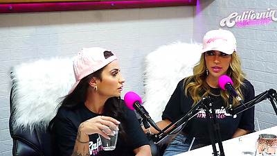 Flavia Oliver Performs Oral Sex On Natasha Steffens During The Recording Of The California Podcast
