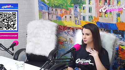 Flavia Oliver Performs Oral Sex On Natasha Steffens During The Recording Of The California Podcast