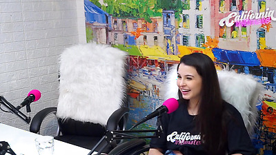 Flavia Oliver Performs Oral Sex On Natasha Steffens During The Recording Of The California Podcast
