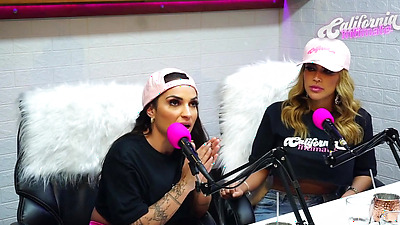 Flavia Oliver Performs Oral Sex On Natasha Steffens During The Recording Of The California Podcast