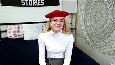 StepSister4K - Petite Blonde Teen Step Sister Wants Virgin Big Cock Step Brother To Fuck Her As Practice POV