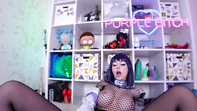 Purple Slut Hinata Cosplay