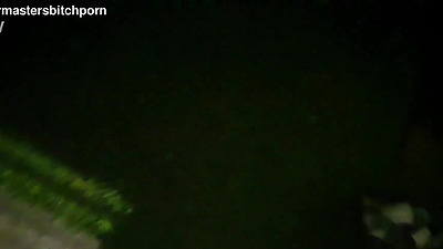 Brazen Kiwi Trashy slut pissed on in plain view on the sidewalk as motorist yells out