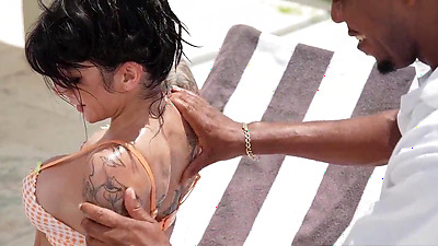 Super Cute Big Tits Brunette Getting Leg-Shaking Orgasms from BBC Fuck