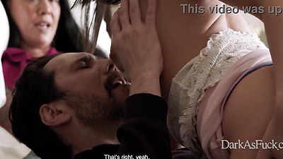 <Censored> and Still a Pervert MILF Says Fuck Me… Through My Stepdaughter! | DarkAsFuck