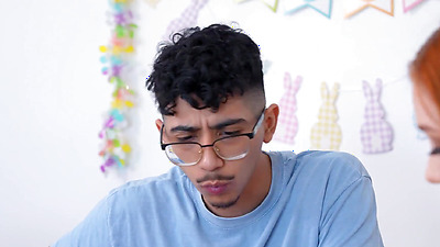 Easter gift by horny teen stepsister Scarlet Skies for big dick stepbrother