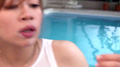 Filthy Japan bi-atch gets kinky porn action with 2 hunks - super-naughty JAV XXX! Fantastic Japanese mega-bitch receives double bj from two hunks, yells loudly, well-prepped to appease their jizz-shotguns with incredible sensations.