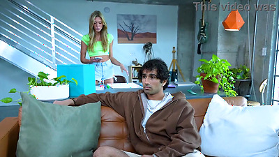 "OMG It Really Is That Big!!!" - Curious Stepsis Fucks Bratty Stepbro - Addison