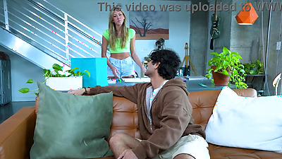 "OMG It Really Is That Big!!!" - Curious Stepsis Fucks Bratty Stepbro - Addison