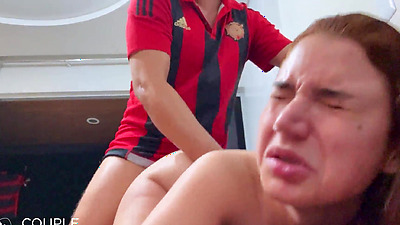 Oh, It's Hitting My Uterus, It Hurts, But It Feels Good, Keep Going!