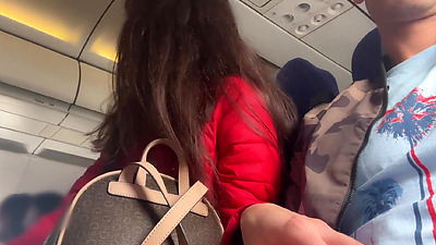Risky Public Jerking Off On A Plane Full Of People - Public Penis Flashing